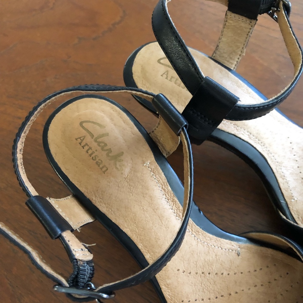 Clarks Artisan Leather Sandals View 2